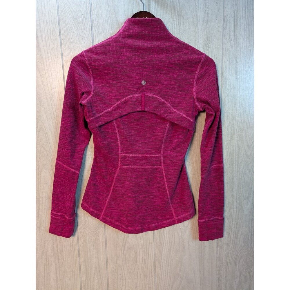 Lululemon Define Jacket Marvel 4 Berry Pink Full Zip Mock Neck Active Long Sleev - Picture 3 of 7